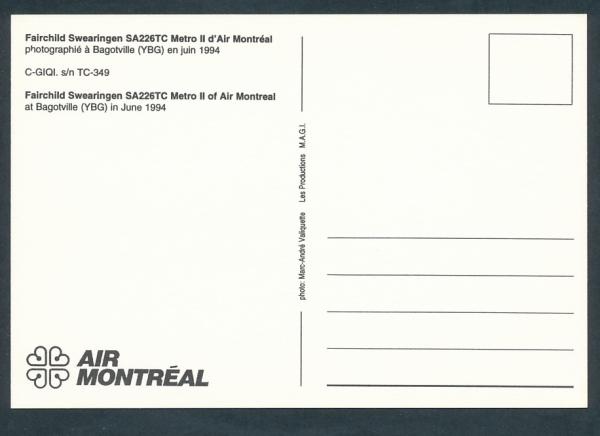 AIR MONTREAL, Fairchild