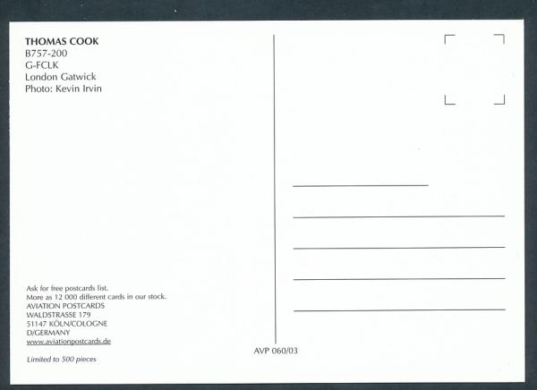 THOMAS COOK, B757-200,