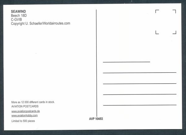 SEAWIND, Beech 18D,
