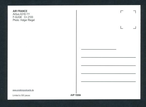 AIR FRANCE, Airbus A318-111,