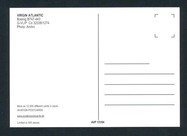 VIRGIN ATLANTIC, Boeing B747-443,