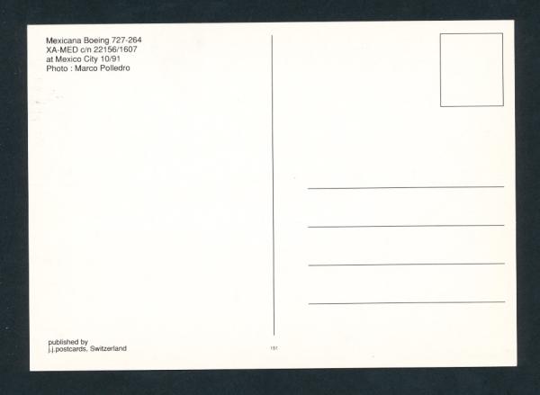 MEXICANA, Boeing 727-264,
