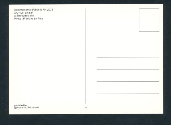 AEROMONTERREY, Fairchild FH-227B,