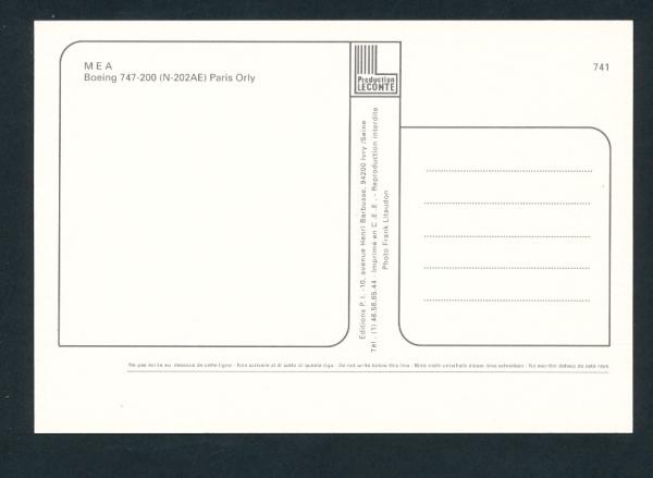 MEA, Boeing 747-200,