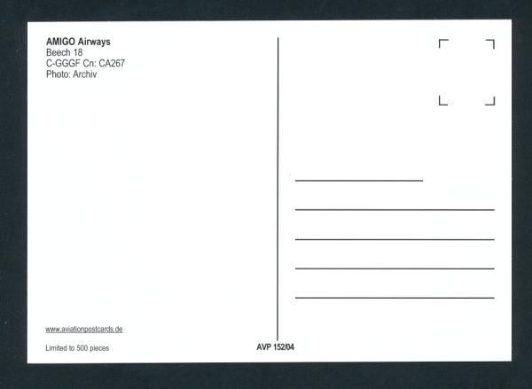 AMIGO AIRWAYS, Beech 18,