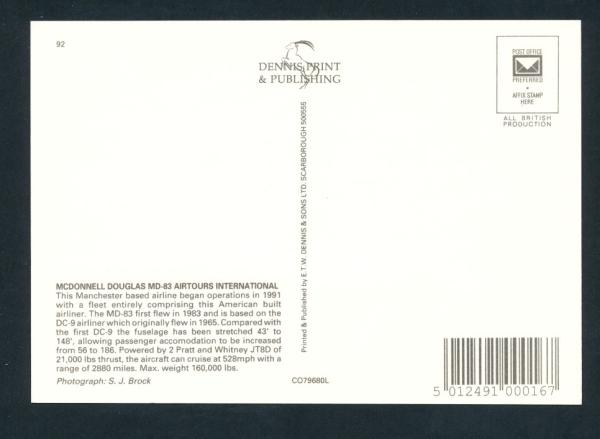 AIRTOURS Intern., MCDONNELL DOUGLAS, MD-83,