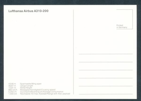 LUFHANSA, Airbus A310-200,