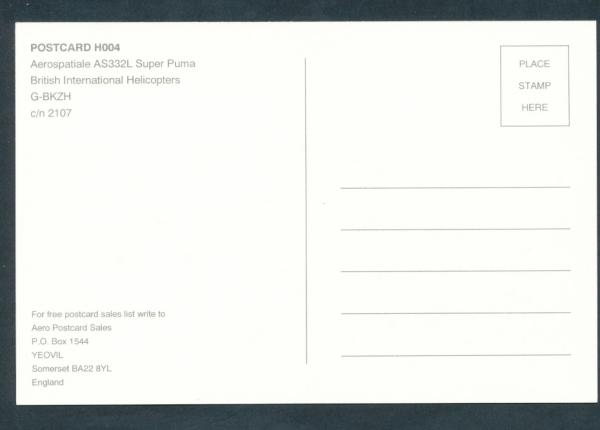 BRITISH Intern.- Helicopters, AEROSPATIALE AS332L,