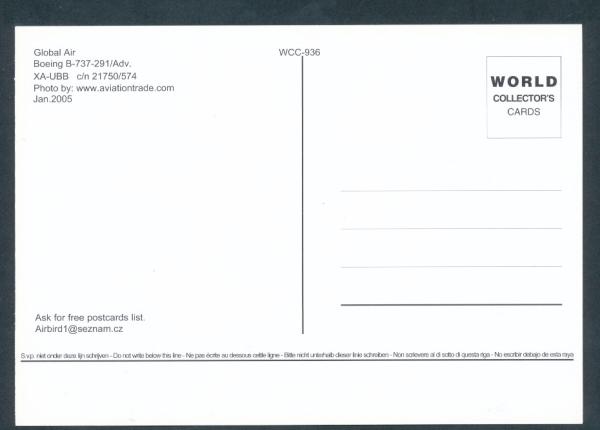 GLOBAL AIR, Boeing B-737-291/ADV,