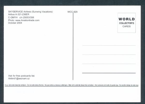 SKYSERVICE AIRLINES, Airbus A-321-236,