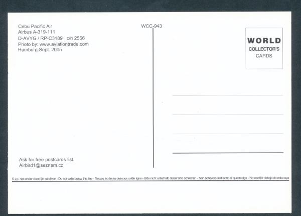 CEBU PACIFIC AIR, Airbus A-319-111,