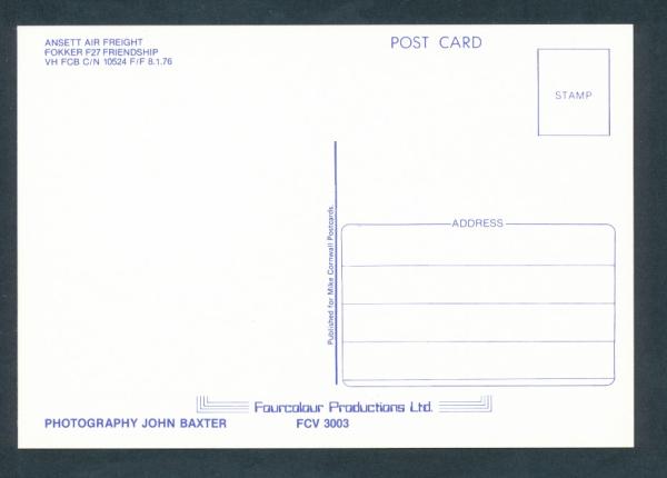 ANSETT AIR, Fokker F27,