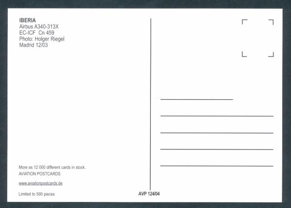 IBERIA, Airbus A340-313X,