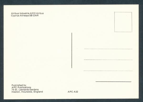 CYPRUS AIRWAYS, Airbus Indust. A310,