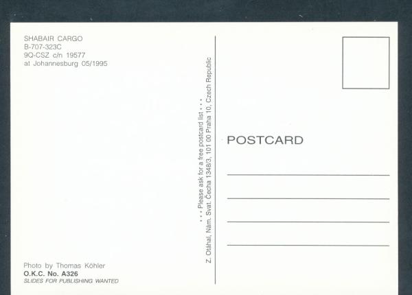 SHABAIR CARGO, B 707-323C,