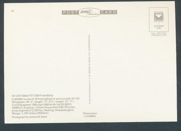AIR UK, Fokker F-27-200 Friendship