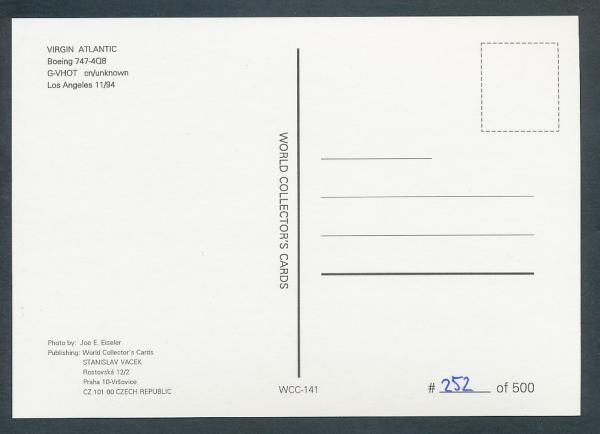 VIRGIN ATLANTIC, Boeing 747-408