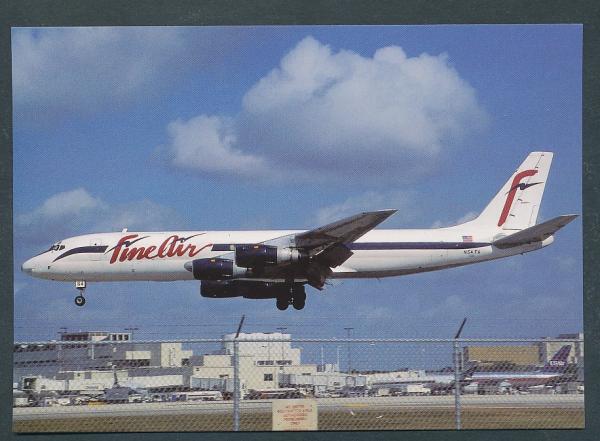 FINE AIR McDDouglas DC-8-54F N54FA Miami 12/96