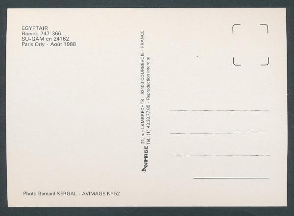 EGYPT AIR Boeing 747-366