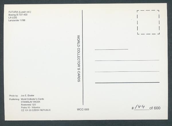 FUTURA (LUXAIR col.) Boeing B.737-400