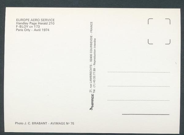 EUROPE AERO SERVICE Handley Page Herald 210