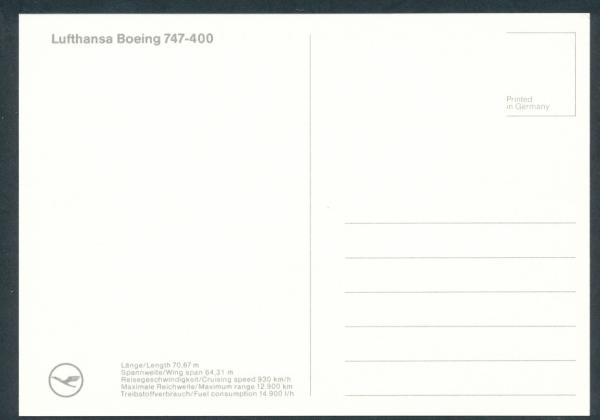 LUFTHANSA, Boeing 747-400