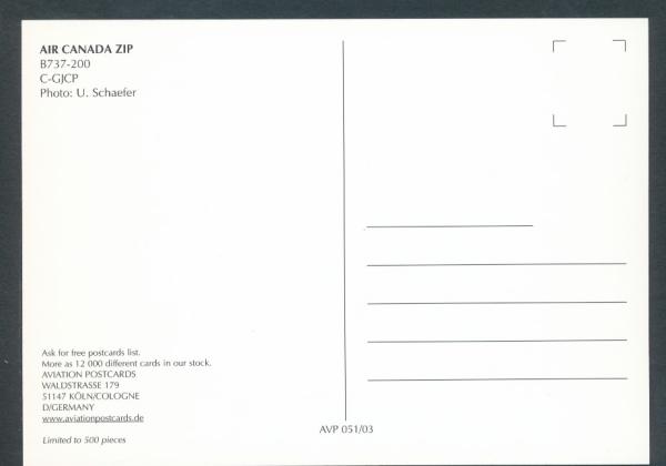 AIR CANADA ZIP, B737-200,