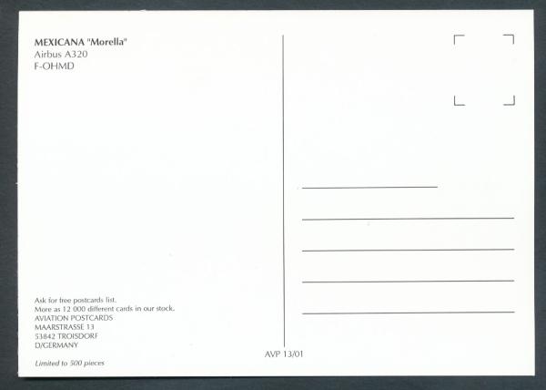 MEXICANA Morella, Airbus A320,