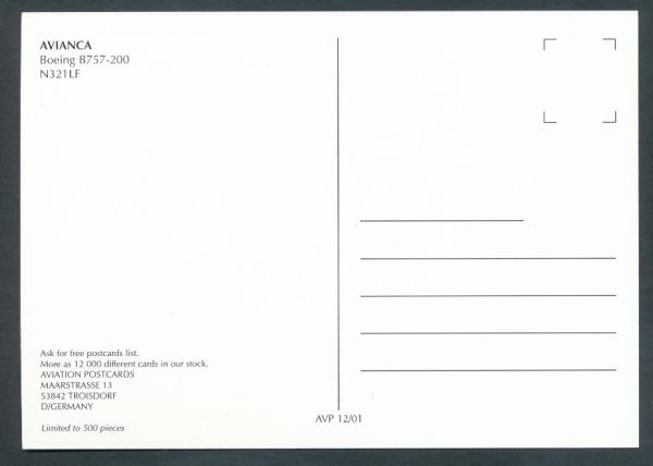 AVIANCA, Boeing B757-200,