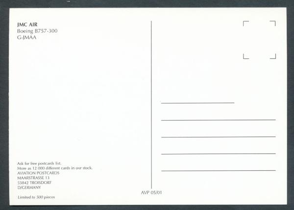 JMC AIR, Boeing B757-300,