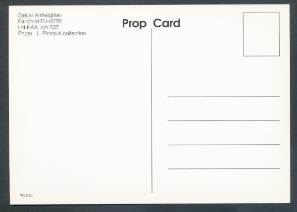 STELLAR AIRFREIGHTER, Fairchild FH- 227B,