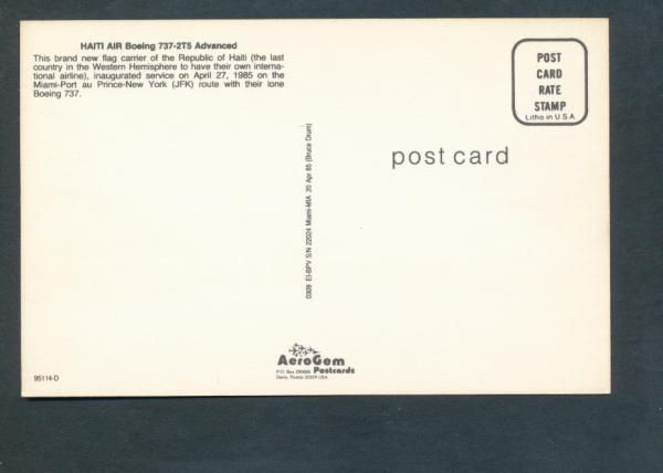 HAITI AIR, Boeing 737-2T5 Advanced,