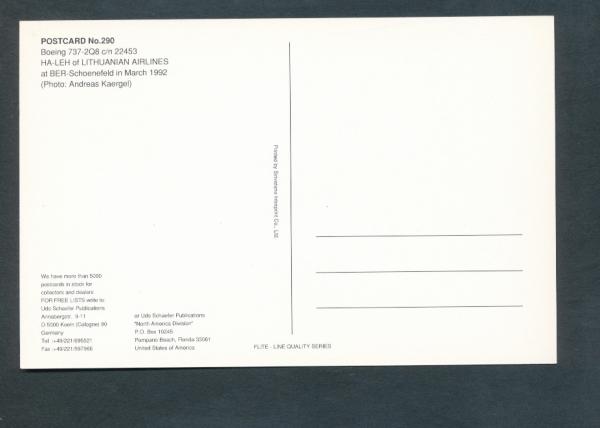 LITHUANIAN AIRLINES, Boeing 737- 2Q8,