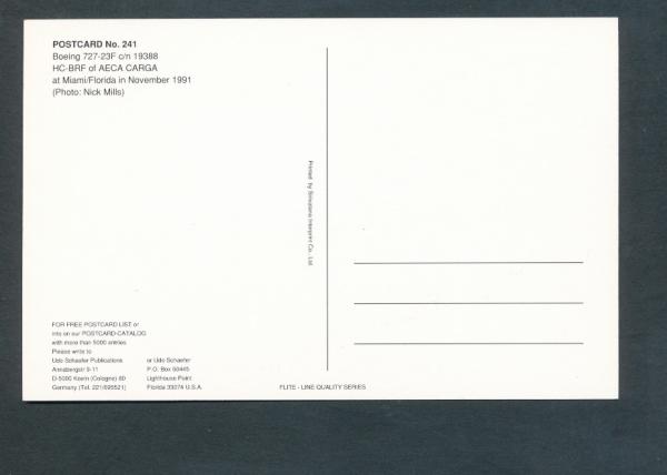 AECA CARGA, Boeing 727-23F,