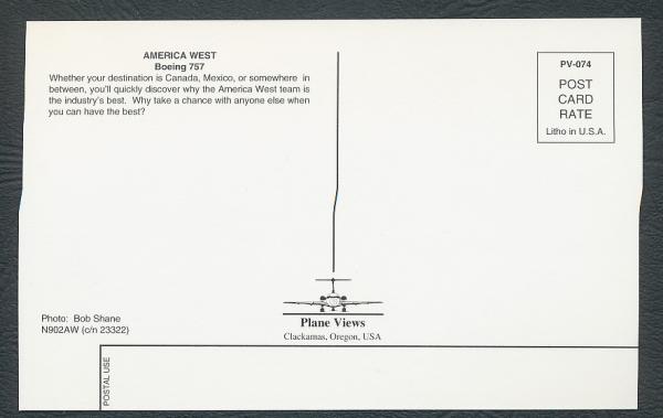 AMERICA WEST, Boeing 757