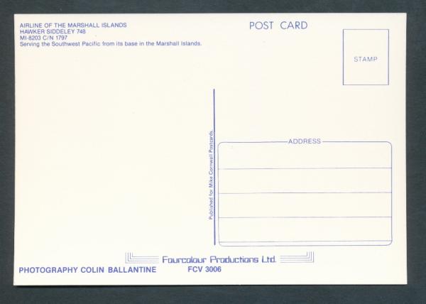AIRLINE OF THE MARSHALL ISLANDS, Hawker Siddeley 748,