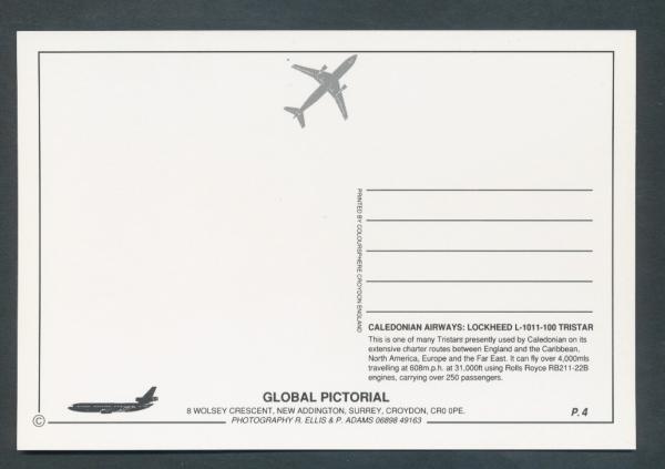 CALEDONIAN AIRWAYS, Lockheed L-1011-100 Tristar,