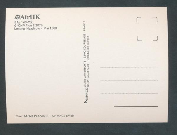 AIR UK, BAe 146-200,