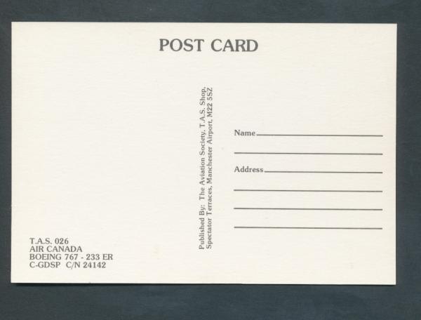 AIR CANADA, Boeing 767-233 ER,
