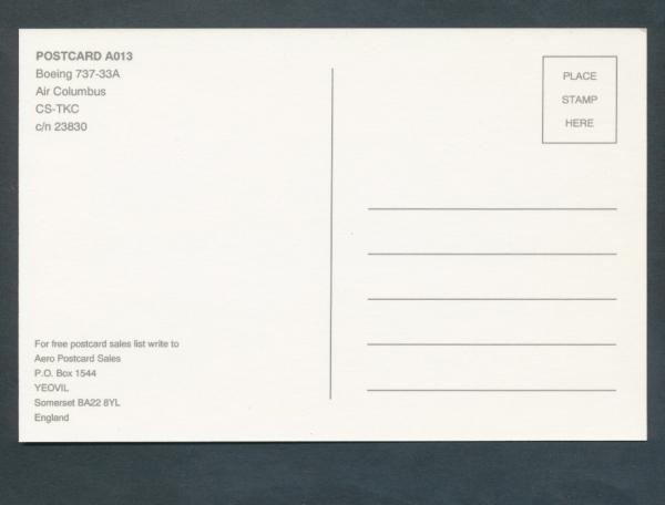 AIR COLUMBUS, Boeing 737-33A