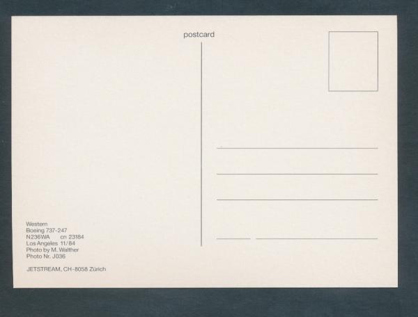 WESTERN, Boeing 737-247,