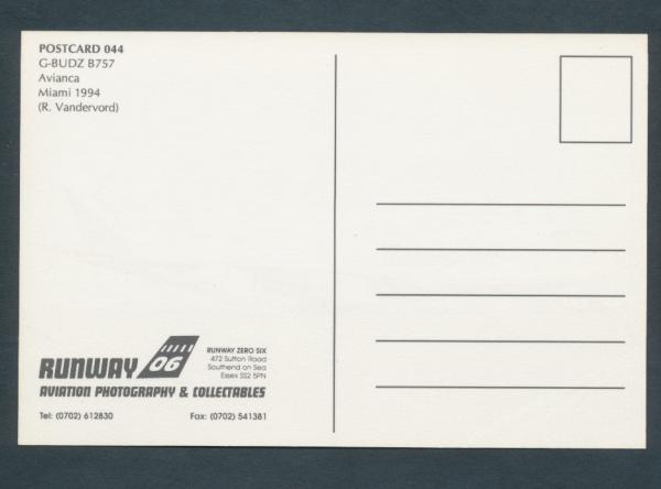 AVIANCA COLOMBIA, G-BUDZ B757,