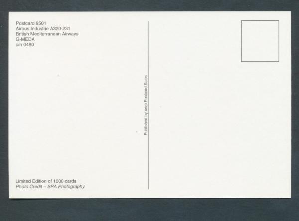 BRITISH MEDITERRANEAN AIRWAYS, Airbus Industrie A320-231,