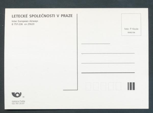 INTER EUROPEAN AIRWAYS, B 757-236,