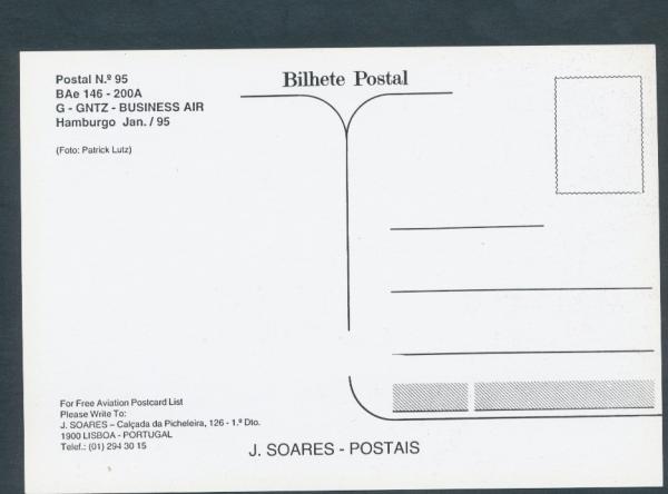 BUSINESS AIR, BAe 146-200A