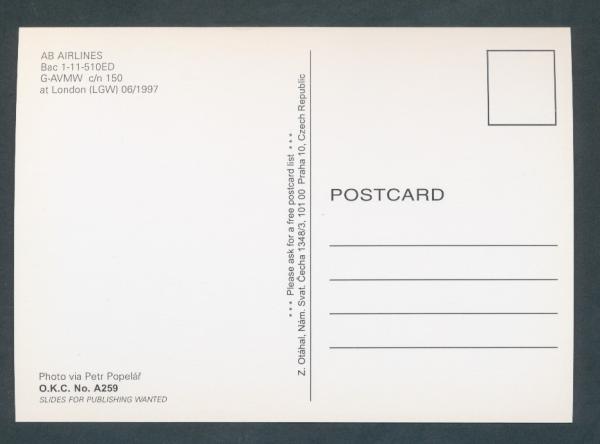 AB AIRLINES, Bas 1-11-51OED