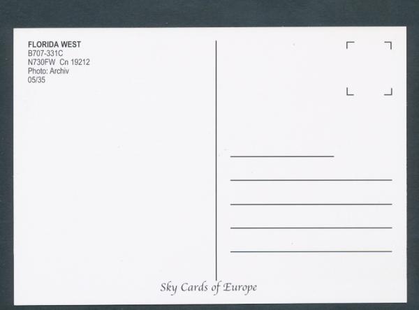 FLORIDA WEST, B707-331C