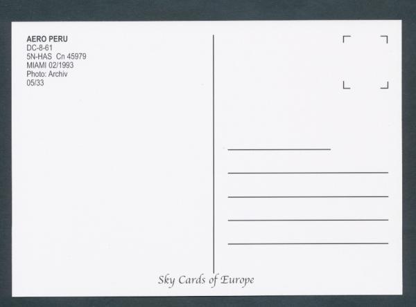 AERO PERU, DC-8-61