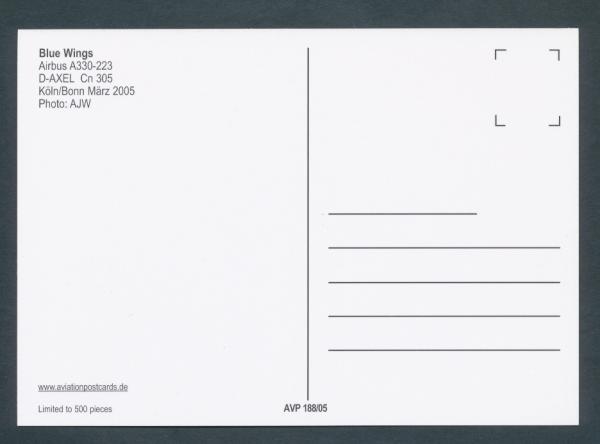 BLUE WINGS, AIRBUS A330-223