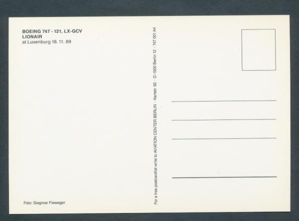 LIONAIR, Boeing 747-121